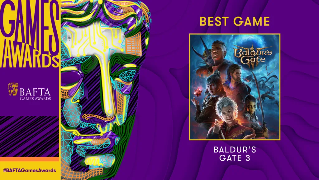 bafta games awards 2024 best game baldur's gate 3