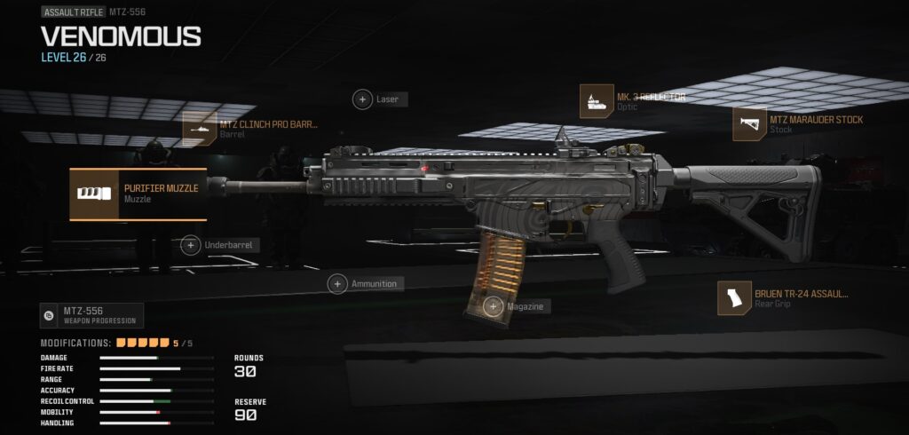 mw3 mtz-556 loadout gunsmith