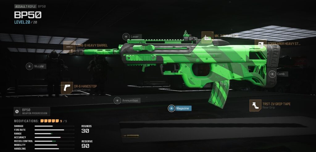 mw3 bp50 loadout
