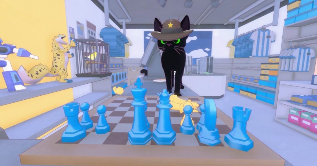 little kitty, big city achievement chess board