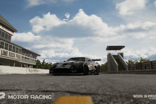 WIP screenshot of Straight4's Project Motor Racing.