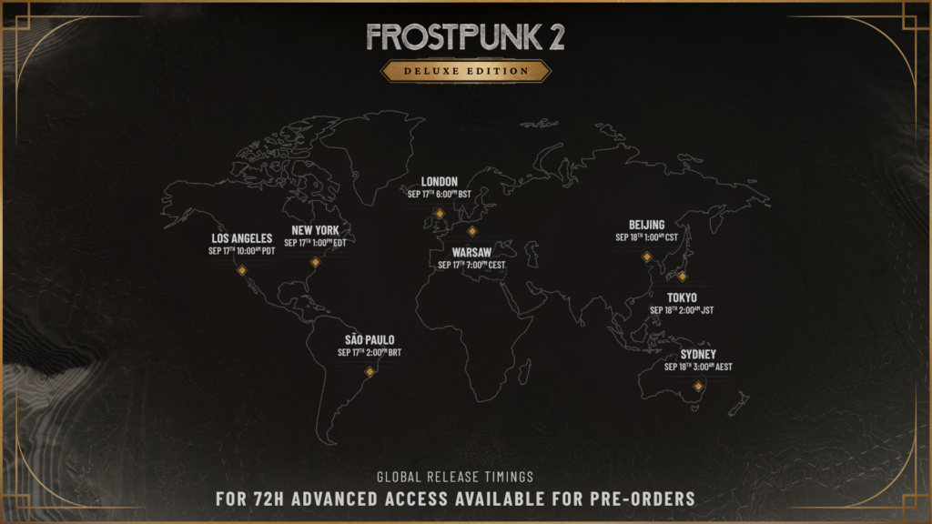 Frostpunk 2 global release times early access