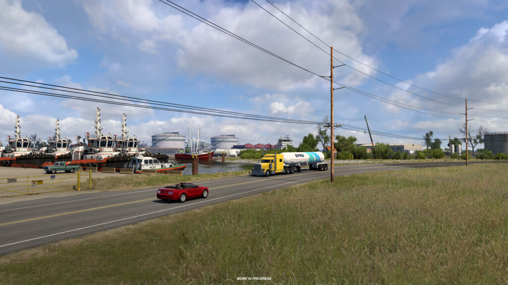 WIP screenshot of Louisiana in American Truck Simulator.