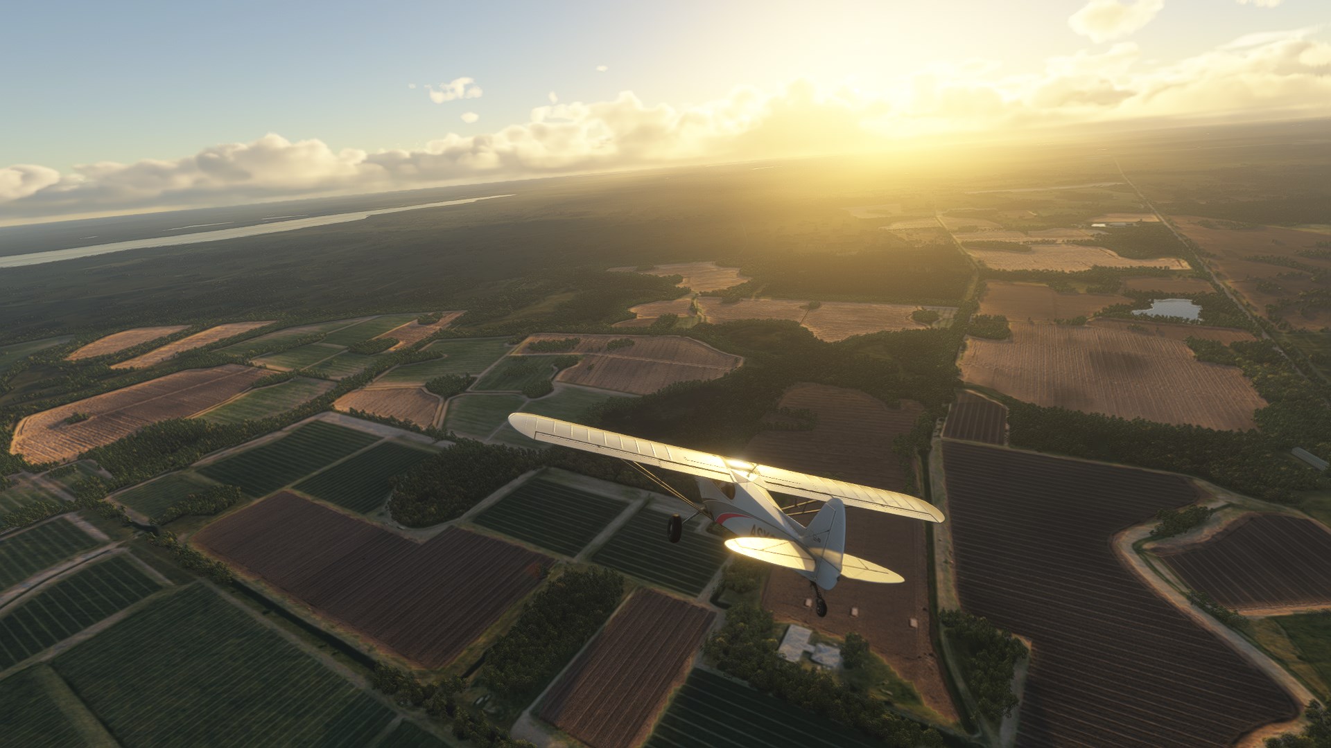 Alpha test of Microsoft Flight Simulator 2024 on PC.