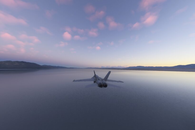 Alpha test of Microsoft Flight Simulator 2024 on PC.