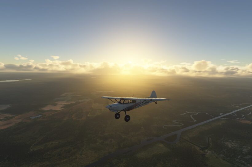 Alpha test of Microsoft Flight Simulator 2024 on PC.