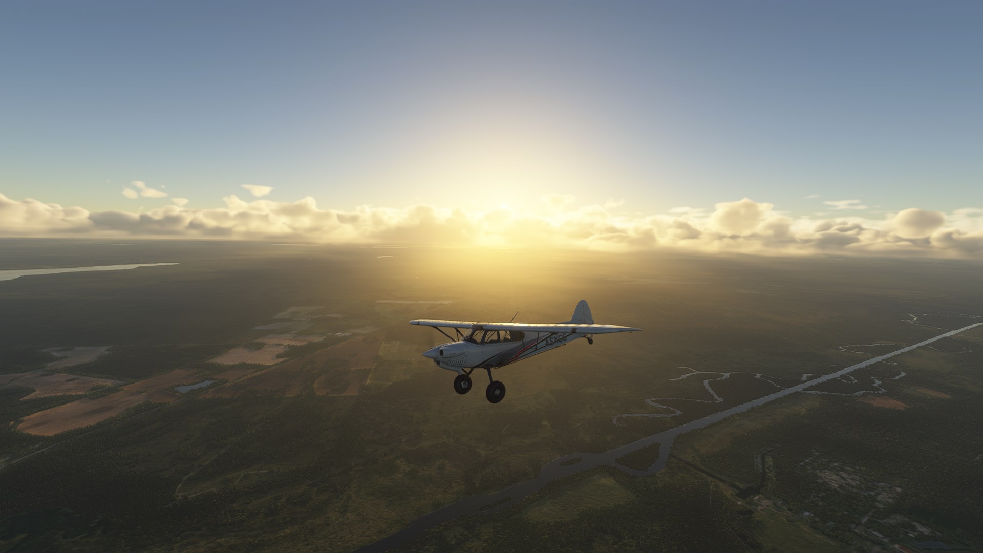 Alpha test of Microsoft Flight Simulator 2024 on PC.