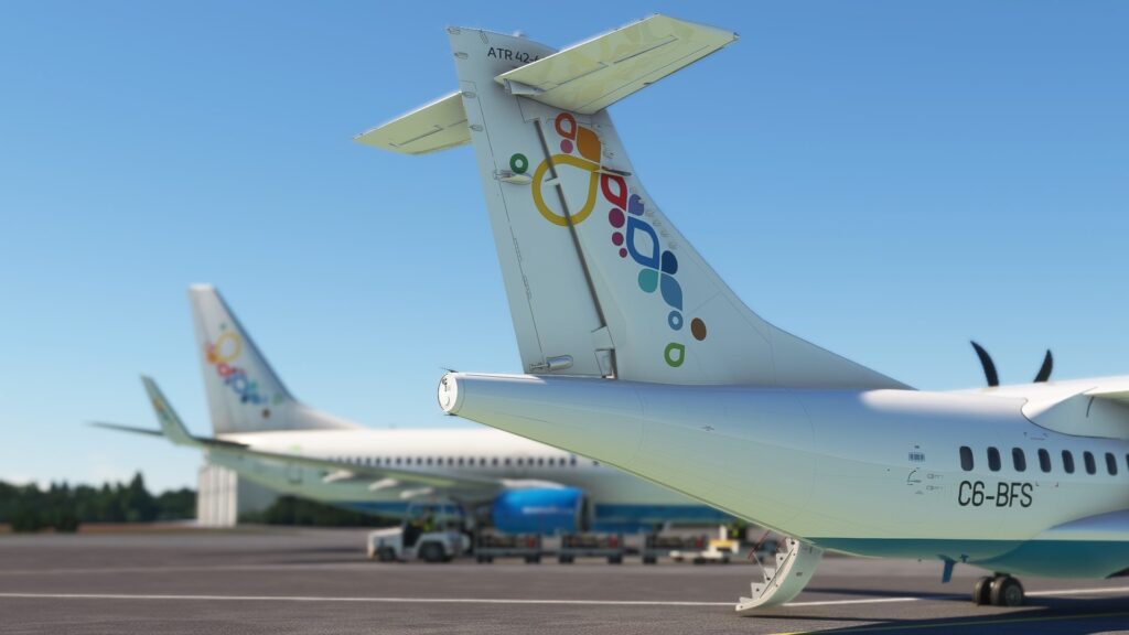 ATR 42 in Microsoft Flight Simulator on PC.