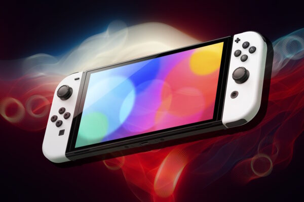 Hero image of the Nintendo Switch - OLED Model.