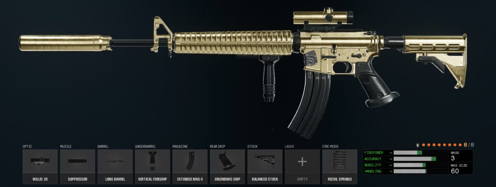 warzone xm4 gunsmith attachments