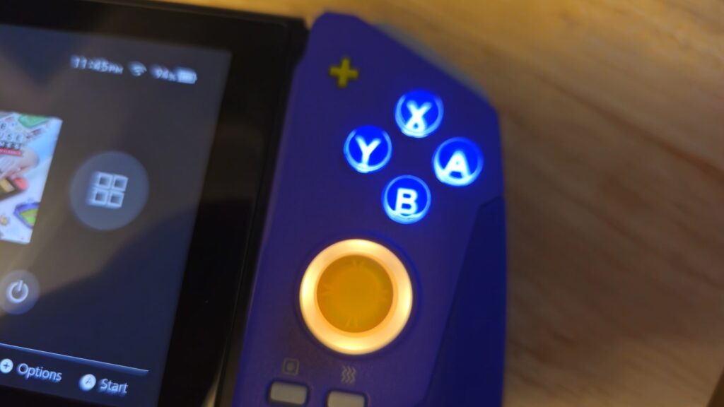 A real shot of the Omelet Super Deck for the Nintendo Switch.