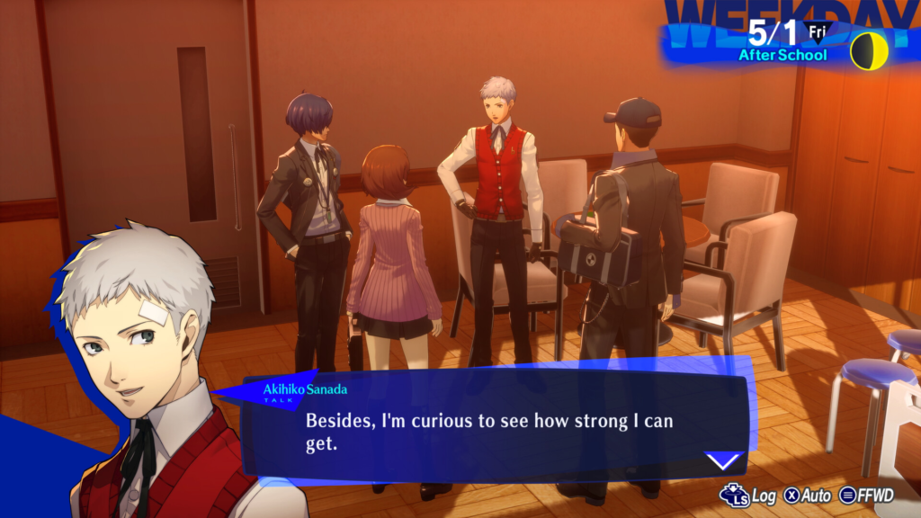 Persona 3 Reload dialogue male characters 