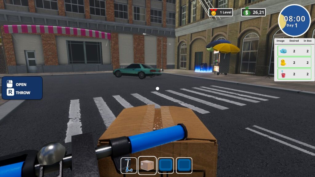 toy shop simulator interview scooter as transport