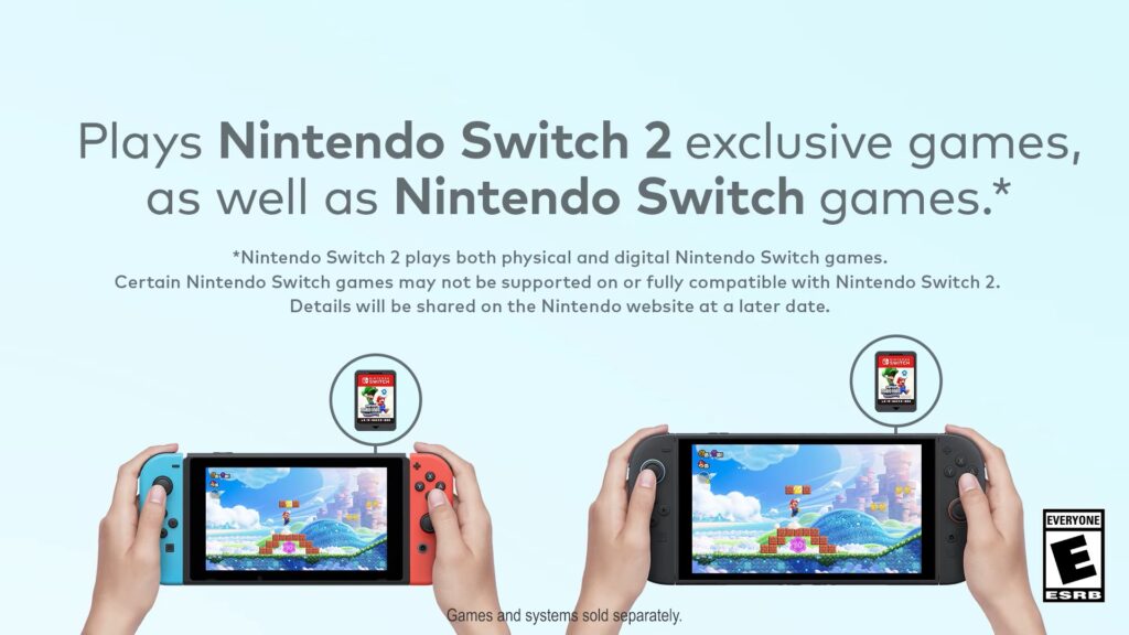 Nintendo Switch 2 - Backwards compatibility message. 