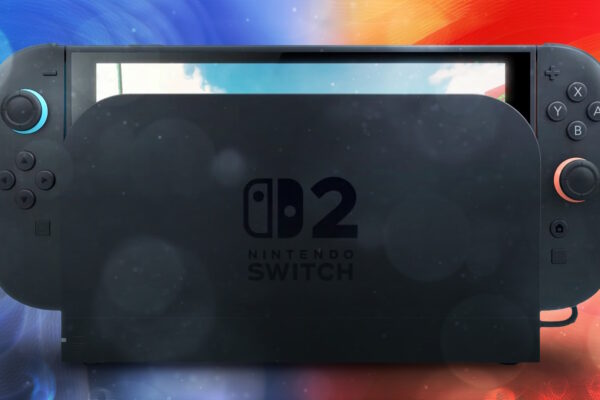 Custom hero image of the Switch 2 in its Dock.