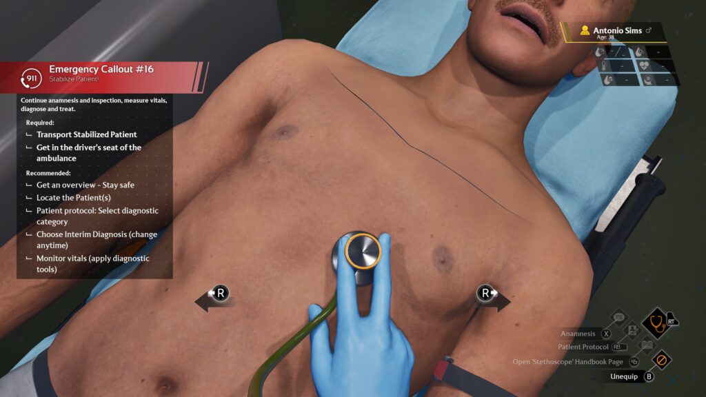 Ambulance Life: A Paramedic Simulator review patient