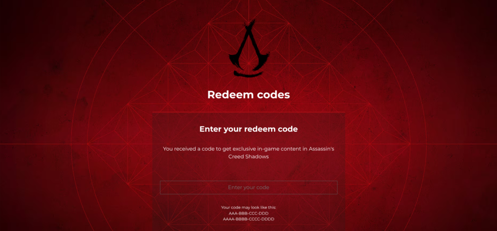 assassin's creed shadows redeem free weapon