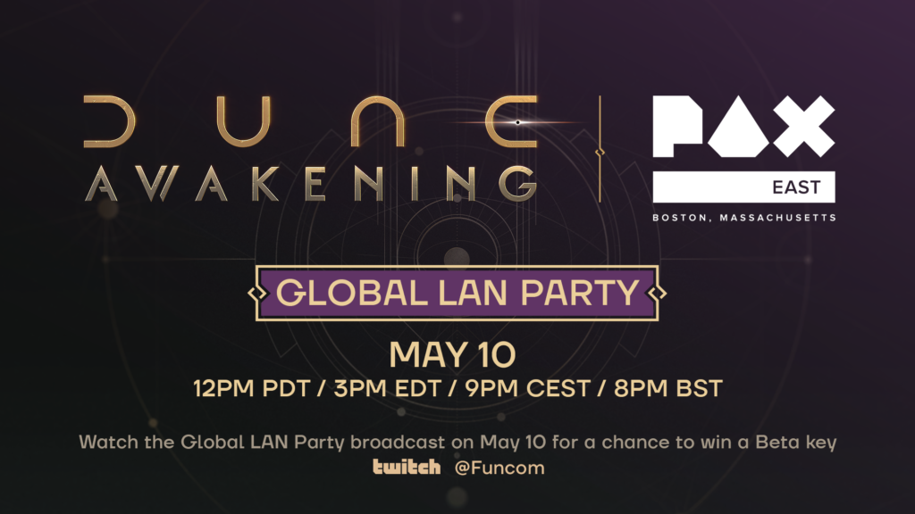 dune awakening closed beta key live stream