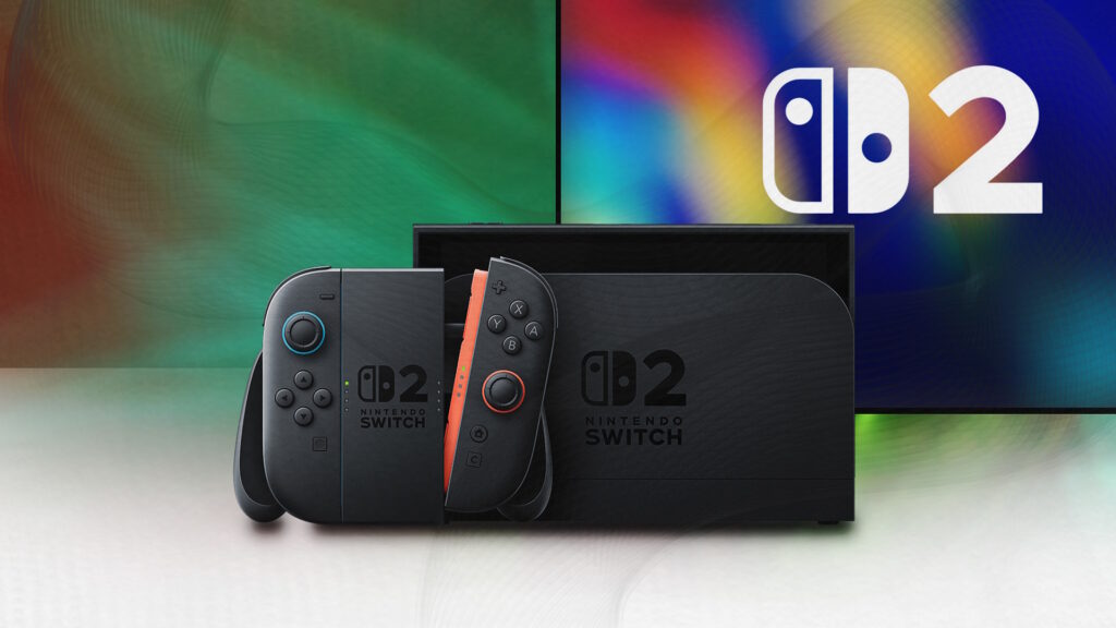 Render of the Nintendo Switch 2 in TV mode.