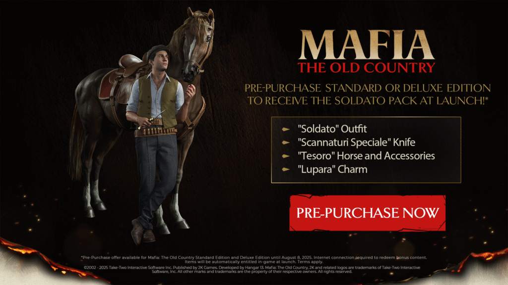 mafia the old country pre-order editions