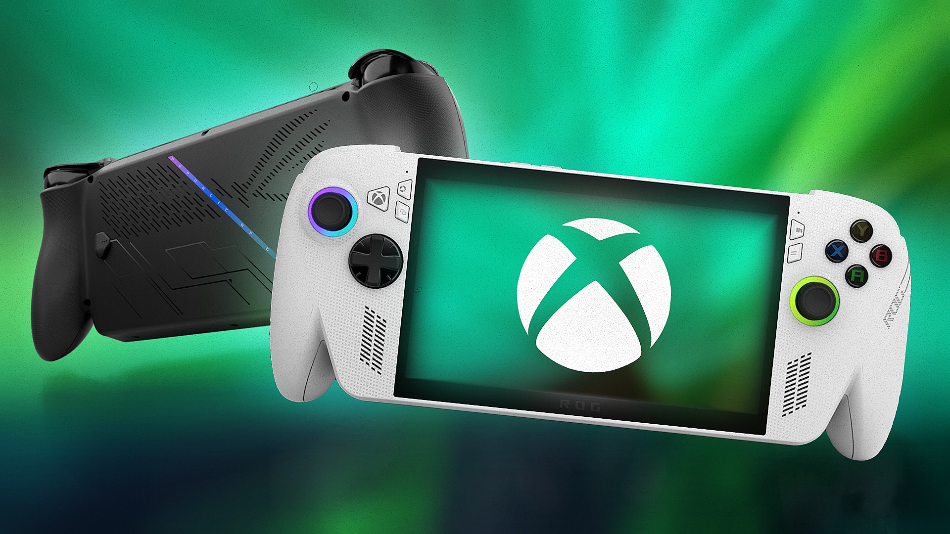 Renders of both the ROG Xbox Ally and Ally X.