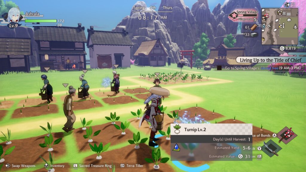 Rune Factory: Guardians of Azuma review farming