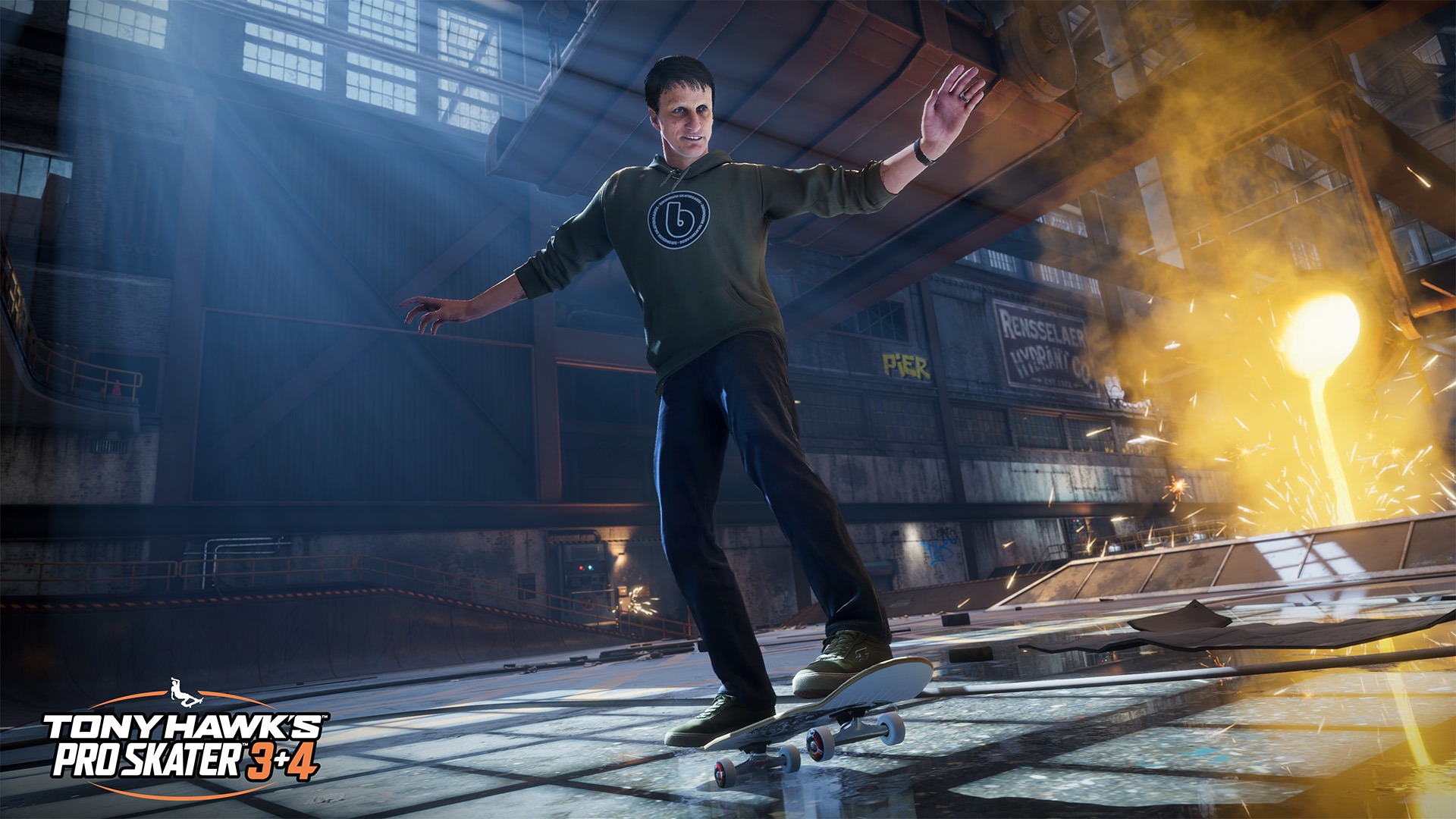 Screenshot of the Tony Hawk Pro Skater 3+4 demo.
