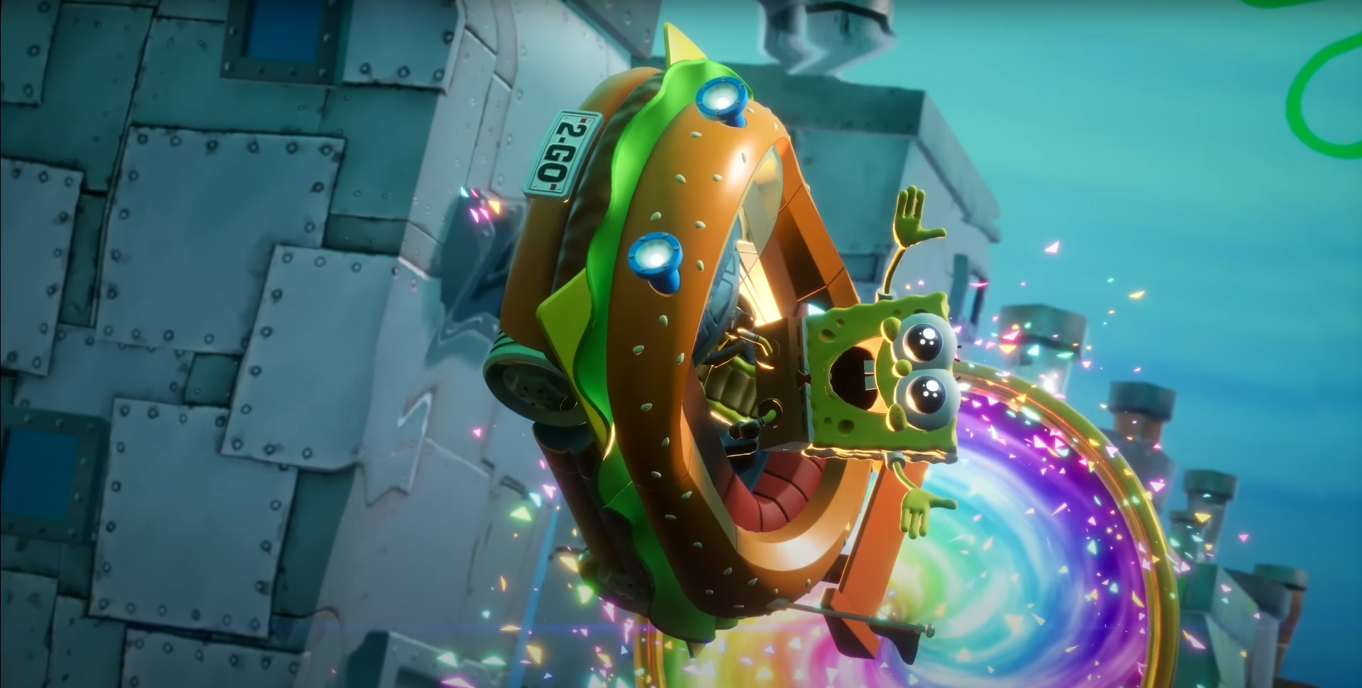 sonic racing crossworld spongebob crossover