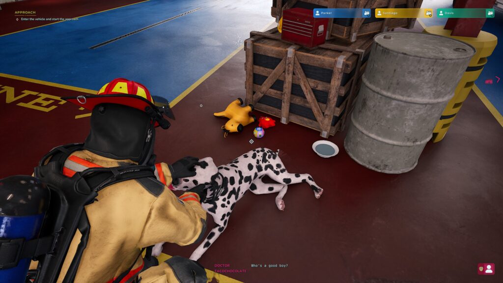 Firefighting Simulator Ignite review dog