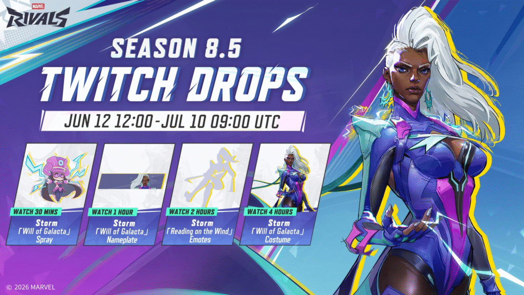 marvel rivals storm twitch drops
